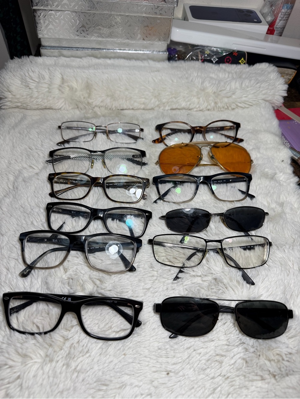 Lot of 12 Authentic Rayban Frames (read